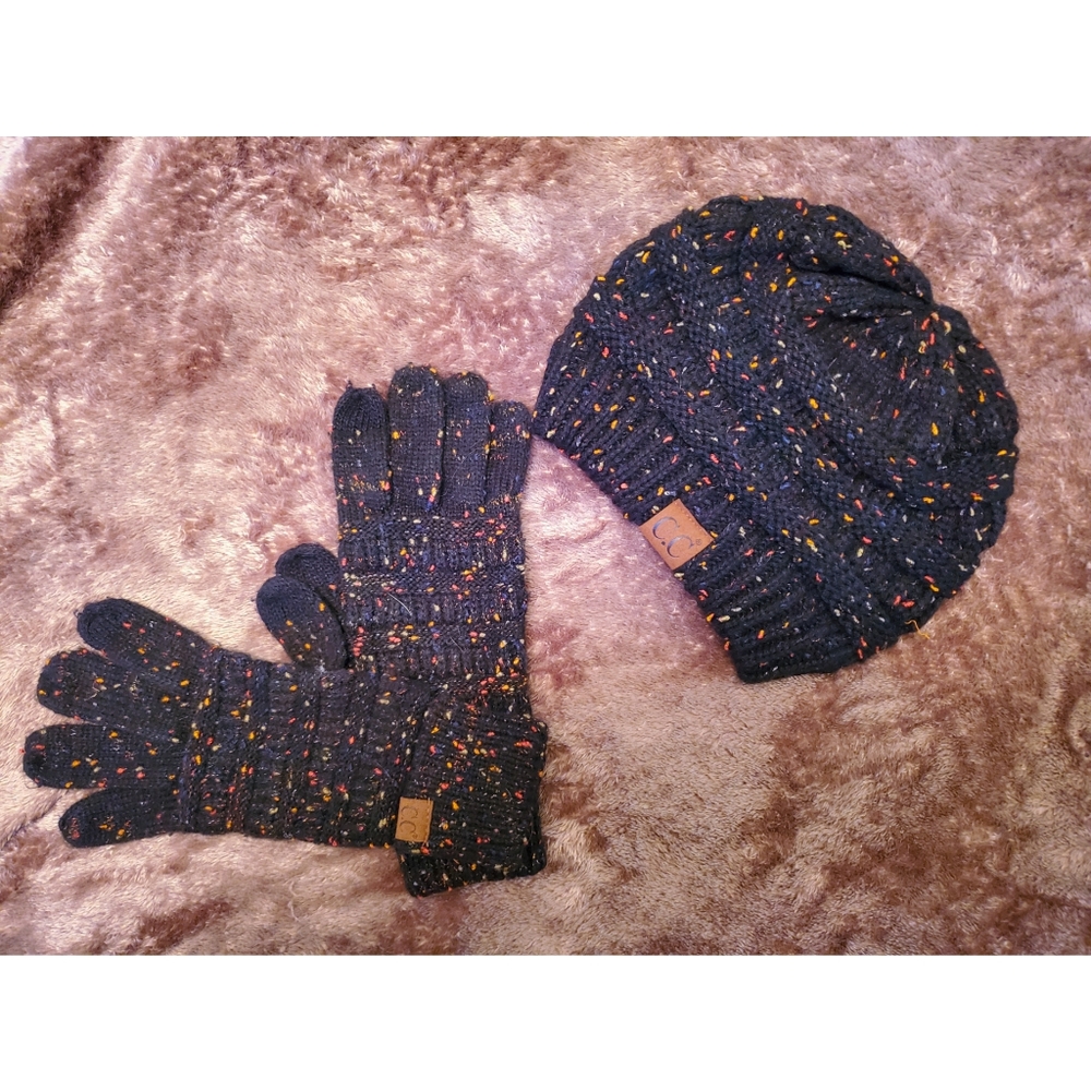 C.C. Beanie And Gloves Set